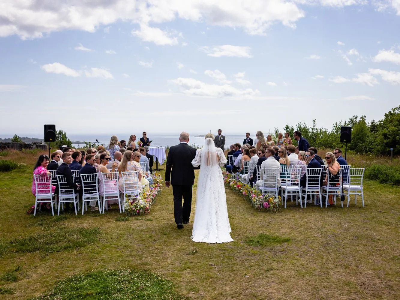 Brudepar fotografert av Doffen Foto
